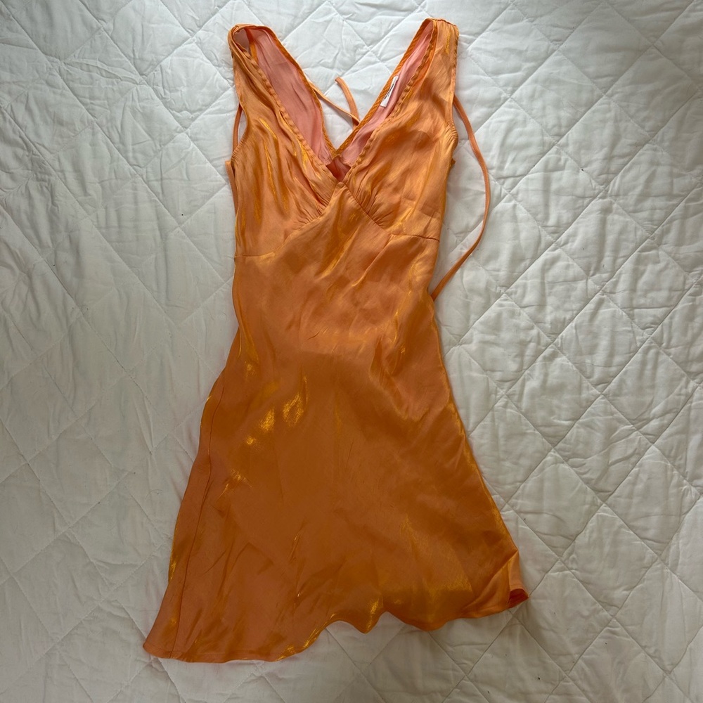 Peppermayo Vibrant Orange dress
